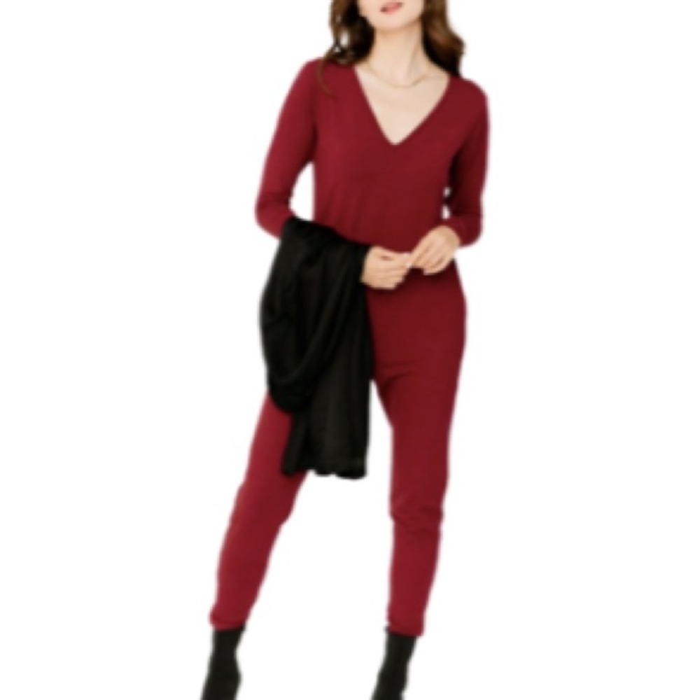 Smash & Tess Bold Burgundy Friday Romper XL